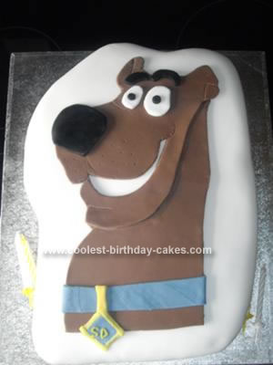 Homemade Scooby Doo Birthday Cake