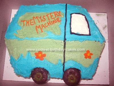 Homemade Scooby Doo Mystery Machine Cake