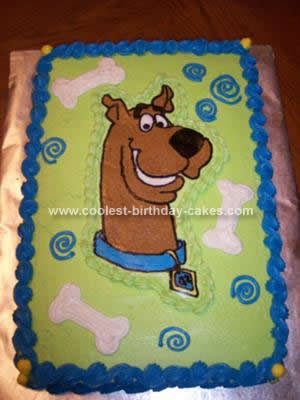 Homemade Scooby-Doo Cake