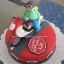Homemade Scooter Birthday Cake