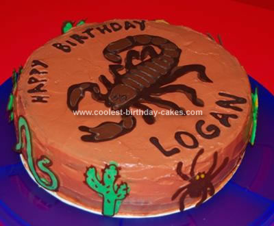 Homemade Scorpion Cake