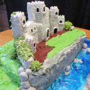 Homemade Scottish Castle 40th Birthday Cake