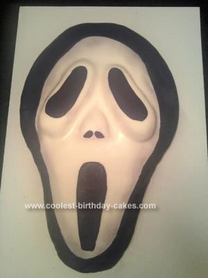 Homemade Scream Mask Cake