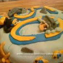 Homemade Scuba Cake for a 50th Birthday