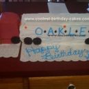 Homemade Semi Trailer Birthday Cake