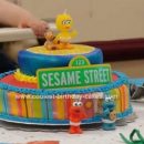Homemade  Sesame Street Birthday Cake Design