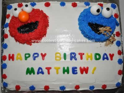 sesame street cake design