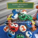 Homemade Sesame Street Birthday Cupcakes