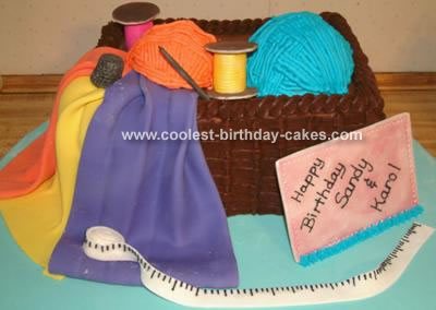 Sewing Basket Cake