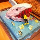 Homemade Shark Attack Cake