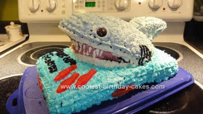 Homemade Shark Attack Cake Design