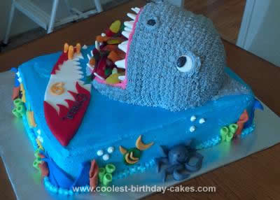 Homemade  Shark Cake