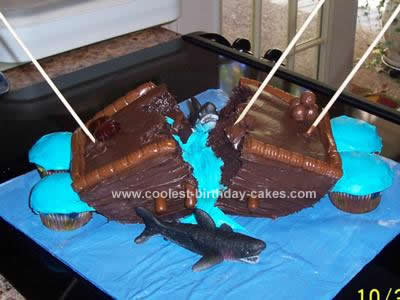 Homemade Shipwrecked Birthday Cake