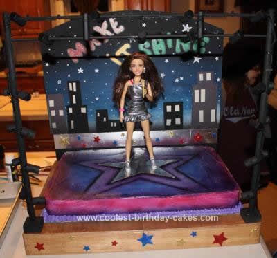Homemade Singing Victorious Doll Cake