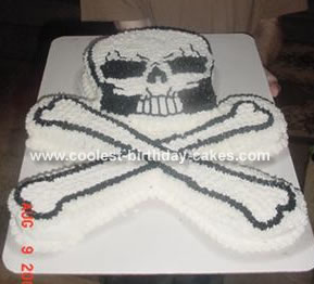Skull and Cross Bones Cake