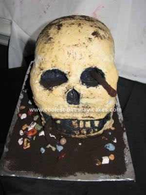 Homemade Skull Cake