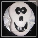 Homemade Skull & Crossbones Birthday Cake