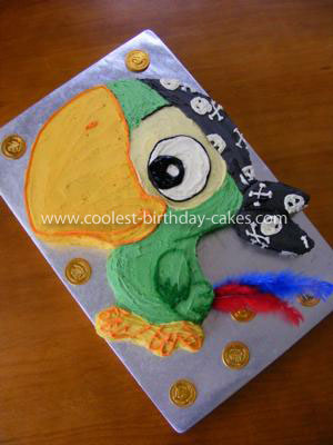 Coolest Skully the Parrot Birthday Cake