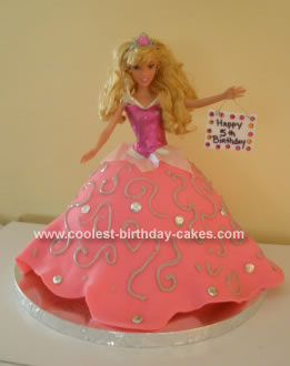 Homemade Sleeping Beauty Birthday Cake