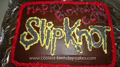 Homemade Slipknot Cake