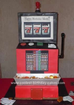 Homemade Slot Machine Birthday Cake