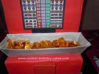 Homemade Slot Machine Birthday Cake