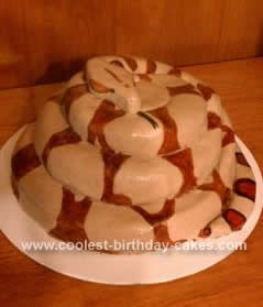 Homemade Snake Birthday Cake