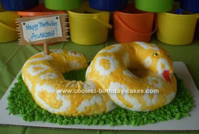 Homemade Snake Cake Idea