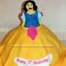 Homemade Snow White 3rd Birthday Cake