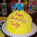 Homemade Snow White Birthday Cake