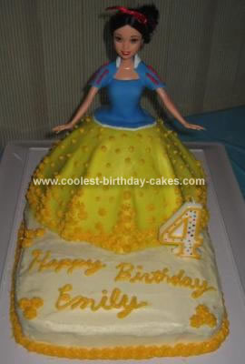 Homemade Snow White Cake