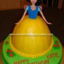 Homemade Snow White Cake