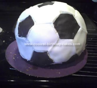 Homemade Soccer Ball Birthday Cake