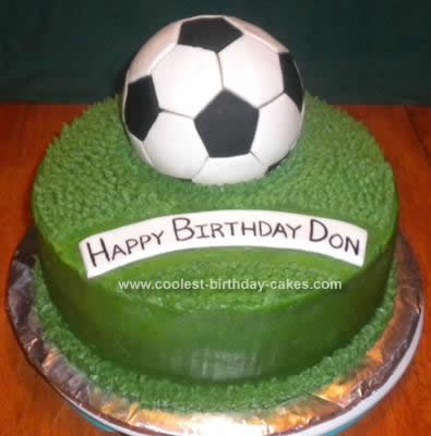 Homemade Soccer Ball Cake