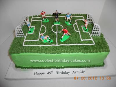 Homemade Soccer Birthday Cake