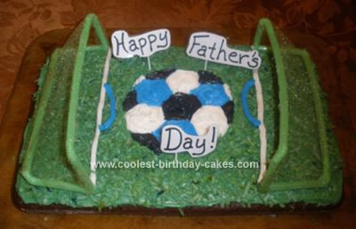 Homemade Soccer Dad's Father's Day Cake