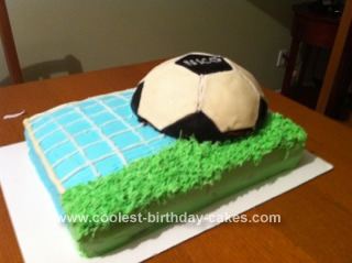 Homemade Soccer Goal Cake