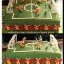 Homemade Soccer Pitch Cake