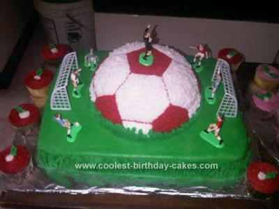 Homemade Soccerball Birthday Cake