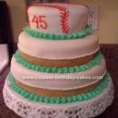 Homemade Softball Cake Design