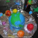 Homemade Solar System Cake