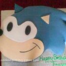 Homemade Sonic the Hedgehog Birthday Cake