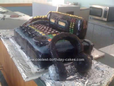 Homemade Sound Board Birthday Cake Design