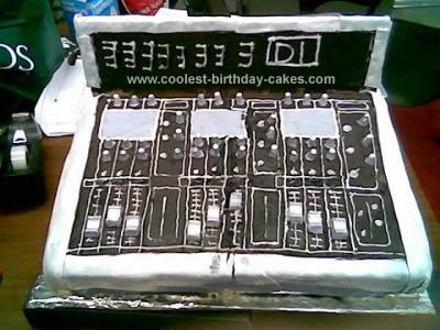 Homemade Sound Board Cake