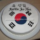 Homemade South Korea Birthday Cake
