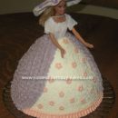 Homemade Southern Belle Doll Birthday Cake