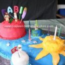 Homemade Space Planets Birthday Cake
