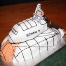 Homemade Space Shuttle Birthday Cake