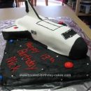 Homemade Space Shuttle Birthday Cake Design