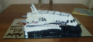 Homemade Space Shuttle Cake